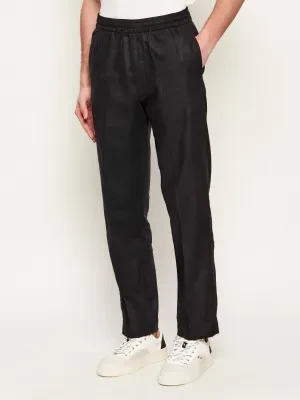 Calvin Klein Lniane spodnie | Straight fit
