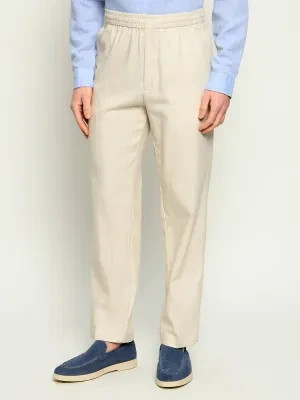 Calvin Klein Lniane spodnie | Straight fit