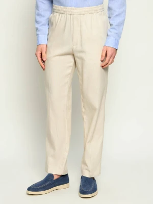 Calvin Klein Lniane spodnie | Straight fit