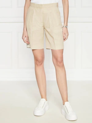 Calvin Klein Lniane szorty | Regular Fit