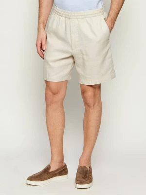 Calvin Klein Lniane szorty | Straight fit