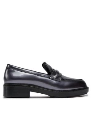 Calvin Klein Loafersy Rubber Sole Loafer W/Hw - Pearl HW0HW02002 Czarny