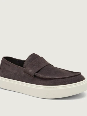 Calvin Klein Loafersy | zamsz grafitowy