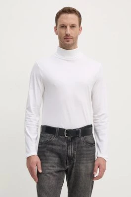 Calvin Klein longsleeve bawełniany kolor biały gładki