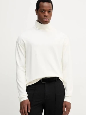 Calvin Klein longsleeve kolor beżowy gładki LV04LD215G
