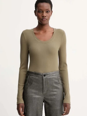 Calvin Klein longsleeve kolor zielony LV044D235G