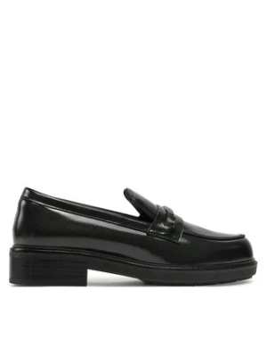 Calvin Klein Lordsy Loafer W/M Bar Saff Lth HW0HW02076 Czarny