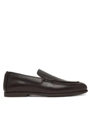 Calvin Klein Lordsy Low Prof Loafer Txt Lth HM0HM02175 Brązowy ciemny