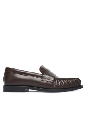 Calvin Klein Lordsy Round Loafer Lth HW0HW03126 Brązowy ciemny
