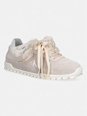 Calvin Klein LOW PROFILE RUN MG SUE DB LACES sneakersy damskie