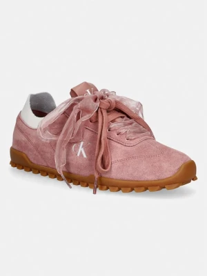 Calvin Klein LOW PROFILE RUN MG SUE DB LACES sneakersy damskie