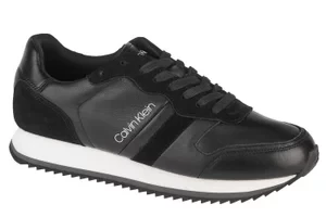 Calvin Klein Low Top Lace Up Lth HM0HM00287-BAX, Męskie, Czarne, buty sneakers, skóra licowa, rozmiar: 46