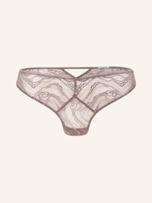 Calvin Klein Majtki Sensual Stretch Lace Z Wycięciem braun