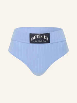 Calvin Klein Majtki Z Wysokim Stanem Heritage Classic Cotton Stretch blau