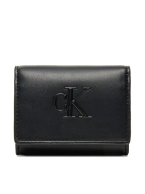 Calvin Klein Mały Portfel Damski Bold Ck Medium Bifold LV04F1047G Czarny