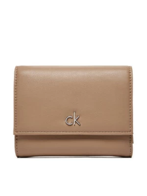 Calvin Klein Mały Portfel Damski Ck Daily Medium Trifold_Pbl K60K612851 Beżowy