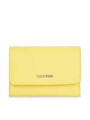 Calvin Klein Mały Portfel Damski Ck Must Small Trifold K60K611934 Żółty