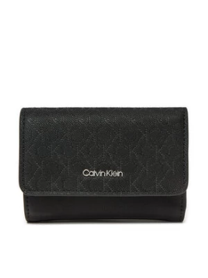 Calvin Klein Mały Portfel Damski Ck Must Small Trifold_Mono K60K612829 Czarny