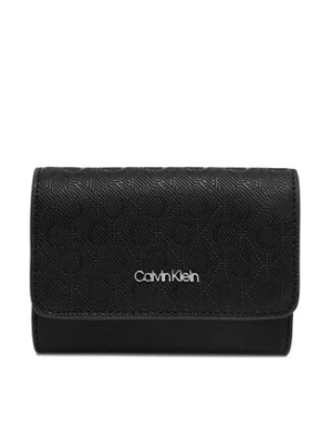 Calvin Klein Mały Portfel Damski Ck Must Small Trifold_Mono K60K612939 Czarny