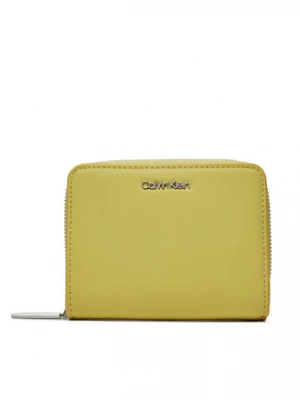 Calvin Klein Mały Portfel Damski Ck Must Z/A Wallet W/Flap Md K60K607432 Żółty