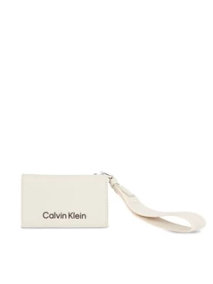 Calvin Klein Mały Portfel Damski Gracie K60K611689 Beżowy