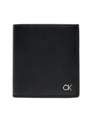 Calvin Klein Mały Portfel Męski Metal Ck Trifold 6Cc W/Coin K50K512290 Czarny