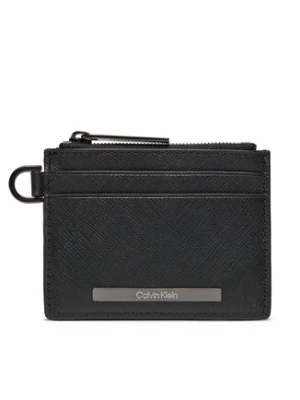 Calvin Klein Mały Portfel Męski Modern Bar Cardholder 4Cc W/Zip K50K511670 Czarny
