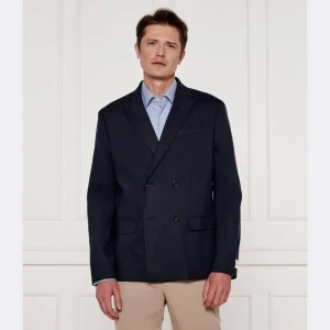 Calvin Klein Marynarka | Regular Fit | z dodatkiem lnu