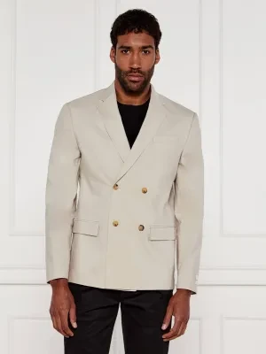 Calvin Klein Marynarka | Regular Fit | z dodatkiem lnu