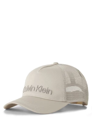 Calvin Klein Męska czapka z daszkiem Mężczyźni beżowy jednolity,