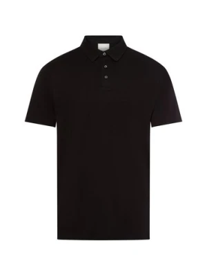 Calvin Klein Męska koszulka polo Mężczyźni Bawełna czarny jednolity,