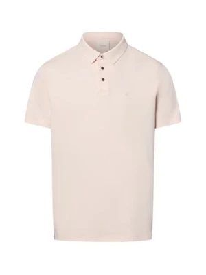 Calvin Klein Męska koszulka polo Mężczyźni Bawełna różowy jednolity,