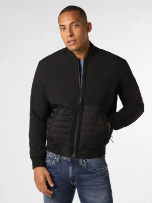 Calvin Klein Męska kurtka softshellowa Mężczyźni Sztuczne włókno czarny jednolity,