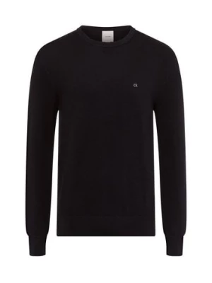 Calvin Klein Męski sweter Mężczyźni zielony jednolity,