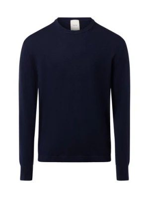 Calvin Klein Męski wełniany sweter Mężczyźni niebieski jednolity,