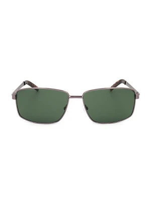 Calvin Klein Męskie okulary przeciwsłoneczne w kolorze srebrno-zielonym rozmiar: 60