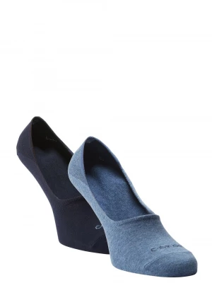 Calvin Klein Męskie skarpety do obuwia sportowego pakowane po 2 sztuki Mężczyźni Bawełna niebieski jednolity,