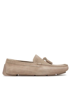 Calvin Klein Mokasyny Driver Tassels Su HM0HM02028 Beżowy