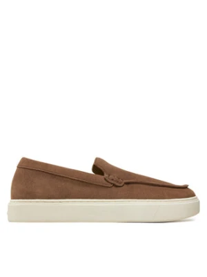 Calvin Klein Mokasyny Moccasin Suede HM0HM01794 Brązowy