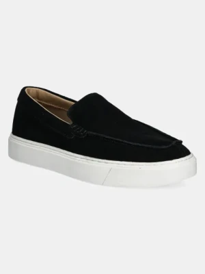 Calvin Klein mokasyny zamszowe MOCCASIN SUEDE męskie kolor czarny HM0HM01794