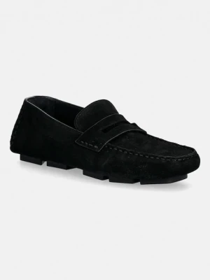 Calvin Klein mokasyny zamszowe SQUARE DRIVER SUEDE