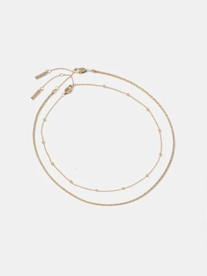 Calvin Klein naszyjnik damski ze stali szlachetnej 2-pack