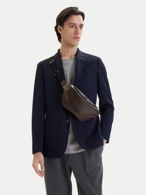 Calvin Klein Nerka Emblem Aop Coated Waistbag LV04D3135G Brązowy