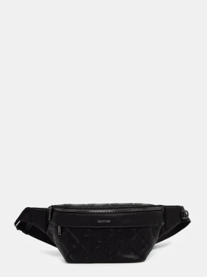 Calvin Klein nerka męska z imitacji skóry czarny