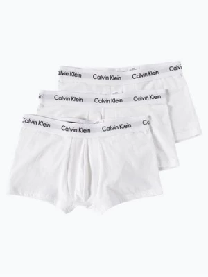 Calvin Klein Obcisłe bokserki pakowane po 3 szt. Mężczyźni Bawełna biały