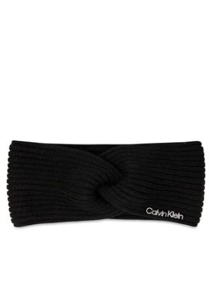 Calvin Klein Opaska materiałowa Ck Must Logo Twisted Headband K60K611400 Czarny