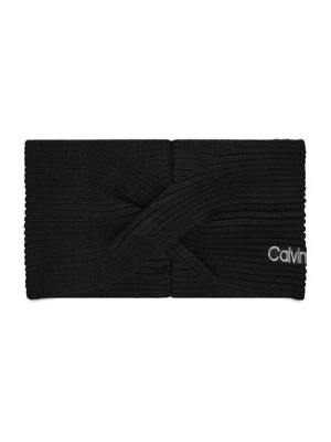 Calvin Klein Opaska materiałowa Essential Knit Headband K60K608656 Czarny