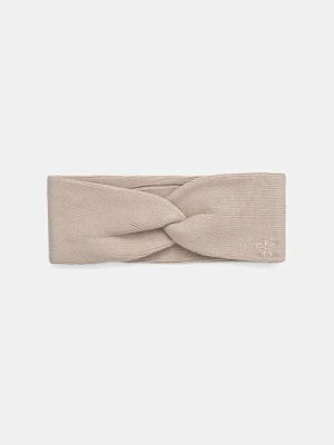 Calvin Klein opaska na głowę kolor beżowy LV04F8019G