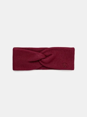 Calvin Klein opaska na głowę kolor bordowy LV04F8019G
