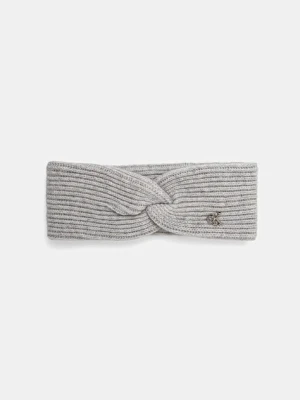 Calvin Klein opaska na głowę z dodatkiem wełny kolor szary LV04F8039G